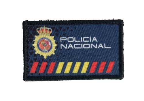 ADCSHOP - Patch National Polizei Spanien mit 3D-Sublimationsdruck – montiert auf Nylon mit Klettverschluss – Maße: 7 x 4,20 cm, wiegt 2,80 g von ADCSHOP