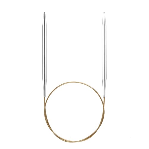 Addi Rundstricknadel Basic Metall, Messing, Silber, 6,5/120 cm Addi Rundstricknadel Basic Metall, Messing, Silber, 6,5/120 cm von Addi