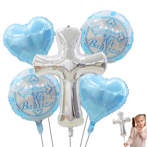 Luftballons zur Kommunion,Luftballons zur Taufe | 5 Stück Taubenballons Erstkommunion-Dekor,Kreative Taufdekorationen, Luftballons, süßes Partyzubehör für die Heilige Kommunion von ADERN