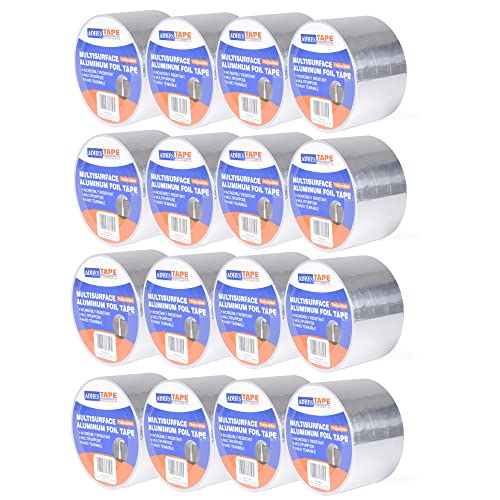 ADHES Aluminium Folienband hitzebeständiges klebeband metallklebeband silber, Hält 80 °C bis 100 °C stand, 3inch x 55yard (75mm x 50m),16rolle von ADHES TAPE PURSUIT OF PERFECTION