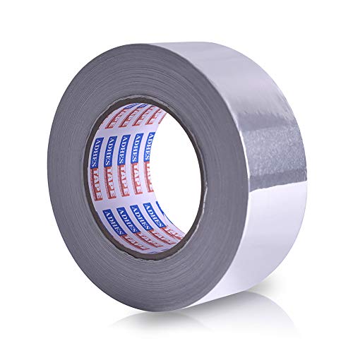 ADHES Aluminium Folienband hitzebeständiges klebeband metallklebeband silber, Hält 80 °C bis 100 °C stand, 2inch/50mm (Width) x70yard/64m(Length） von ADHES TAPE PURSUIT OF PERFECTION