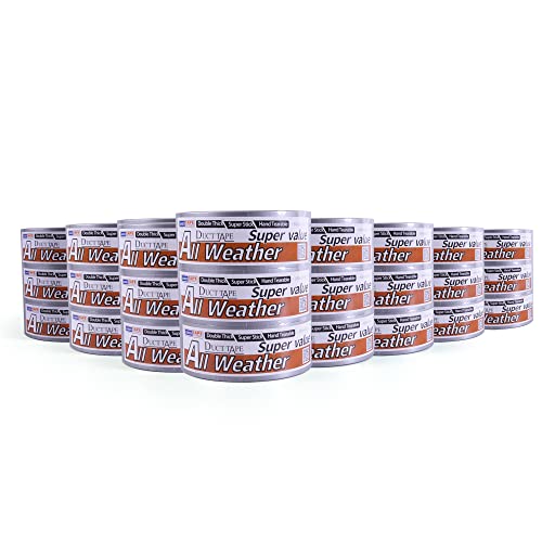 ADHES Duct Tape Silber klebeband Panzertape Panzerband Panzerklebeband,wasserfestes,starkes,für zum reparieren,befestigen,bündeln, verstärken, abdichten,48mm x 28m,24rollen von ADHES TAPE PURSUIT OF PERFECTION