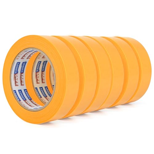 ADHES Malerkrepp Kreppband, UV-beständig für sieben Tage Gelb 25mm x 50m, 6rolle maler klebebänder für Malerarbeiten, Saubere Kanten, Keinerlei Rückstände ADHES Malerkrepp Kreppband, UV-beständig für sieben Tage Gelb 25mm x 50m, 6rolle maler klebebänder für Malerarbeiten, Saubere Kanten, Keinerlei Rückstände von ADHES TAPE PURSUIT OF PERFECTION