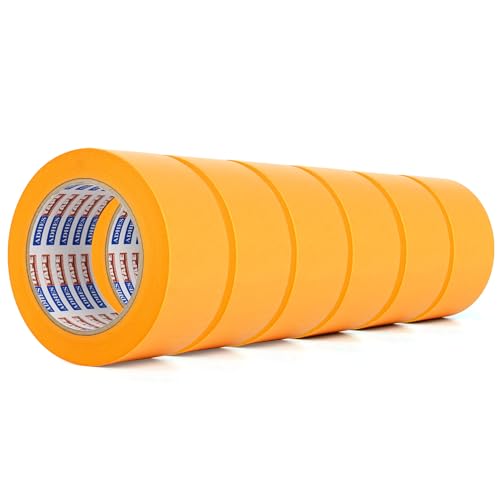 ADHES Malerkrepp Kreppband, UV-beständig für sieben Tage Gelb 50mm x 50m, 6rolle maler klebebänder für Malerarbeiten, Saubere Kanten, Keinerlei Rückstände ADHES Malerkrepp Kreppband, UV-beständig für sieben Tage Gelb 50mm x 50m, 6rolle maler klebebänder für Malerarbeiten, Saubere Kanten, Keinerlei Rückstände von ADHES TAPE PURSUIT OF PERFECTION