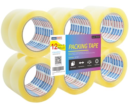 ADHES Paketbänder Paket Klebeband Verpackungsklebeband Transparent Packband 48mm x55m,2,7 mil Dicke von ADHES TAPE PURSUIT OF PERFECTION