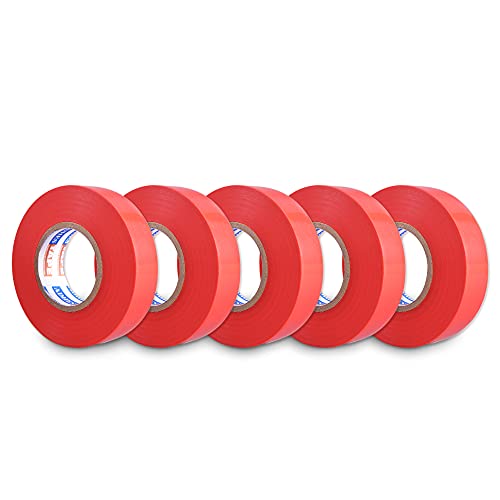 ADHES Rot Isolierbänder Elektriker Klebeband Iso tape 19 mm x 20 m,5 Rollen von ADHES TAPE PURSUIT OF PERFECTION
