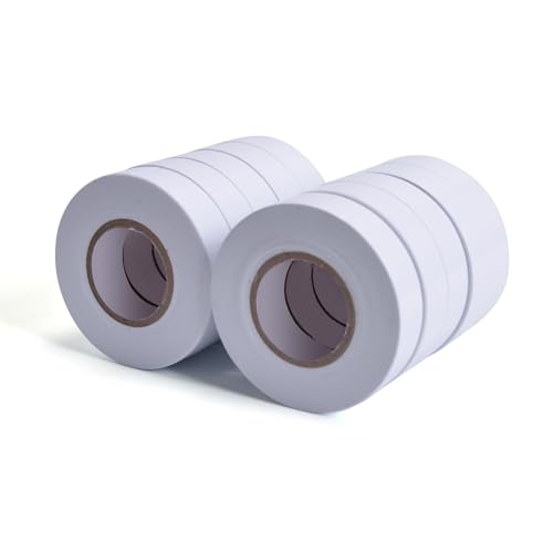 ADHES Weiß Isolierbänder Elektriker Klebeband Iso tape 19 mm x 20 m,10 Rollen von ADHES TAPE PURSUIT OF PERFECTION