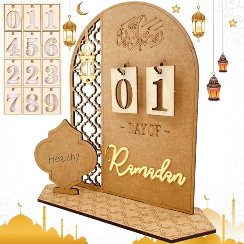 Ramazan Kalender, Ramadan-adventskalender, DIY Ramadan Kalender Holz, Eid Mubarak Dekoration, Eid Mubarak Adventskalender, Ramadan Dekorationen Countdown-Kalender für Zuhause Ramazan Kalender, Ramadan-adventskalender, DIY Ramadan Kalender Holz, Eid Mubarak Dekoration, Eid Mubarak Adventskalender, Ramadan Dekorationen Countdown-Kalender für Zuhause von ADLUH