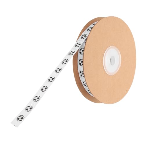 ADOCARN 1 Rolle Fußballband Nähen Bastelbedarf Grosgrain Ribbon Sport-Ripsband DIY-Handwerk nähen Bastelbänder für die gegenwärtige Verpackung Handwerksdekoration Schleife Weiß ADOCARN 1 Rolle Fußballband Nähen Bastelbedarf Grosgrain Ribbon Sport-Ripsband DIY-Handwerk nähen Bastelbänder für die gegenwärtige Verpackung Handwerksdekoration Schleife Weiß von ADOCARN