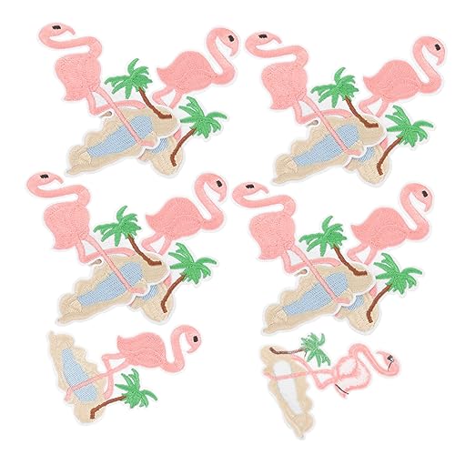 ADOCARN 1 Satz Bestickte Flamingo Aufnäher Für Kleidung Diy Applikationen Zum Aufnähen Für Kleider Hüte Und Bastelprojekte Hochwertige Stickereien Für Designs 10 Stück ADOCARN 1 Satz Bestickte Flamingo Aufnäher Für Kleidung Diy Applikationen Zum Aufnähen Für Kleider Hüte Und Bastelprojekte Hochwertige Stickereien Für Designs 10 Stück von ADOCARN