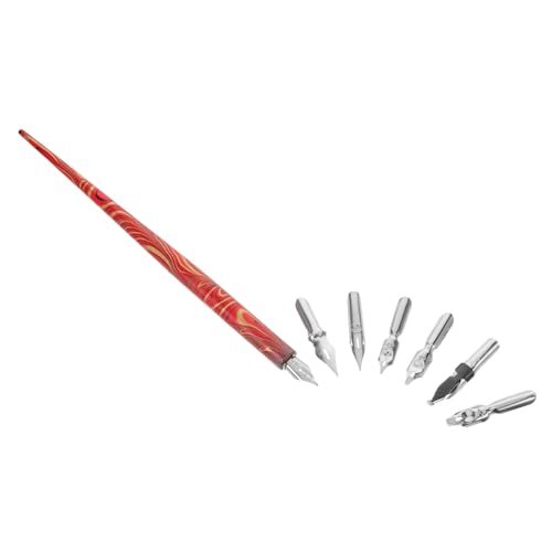 ADOCARN 1 Satz Dip-pen-set Breiter Dip Stift Kalligraphiestifte Für Anfänger Kalligraphie-füllfederhalter Comic-tintenstifte Füllfederhalter Eintauchen Dip Stift Rostfreier Stahl von ADOCARN