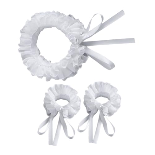 ADOCARN 1 Satz Elegantes Rüschenset mit Abnehmbaren Handgelenk Manschetten für Hochzeiten Ballett und Besondere Anlässe Vielseitige Dekorationen für Formelle Outfits ADOCARN 1 Satz Elegantes Rüschenset mit Abnehmbaren Handgelenk Manschetten für Hochzeiten Ballett und Besondere Anlässe Vielseitige Dekorationen für Formelle Outfits von ADOCARN