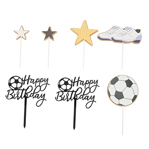 ADOCARN Fußball-kuchenaufsätze 7-teiliges Set Geburtstagskuchen-dekorationen Party-heupicks Für Jungen Als Party-zubehör ADOCARN Fußball-kuchenaufsätze 7-teiliges Set Geburtstagskuchen-dekorationen Party-heupicks Für Jungen Als Party-zubehör von ADOCARN