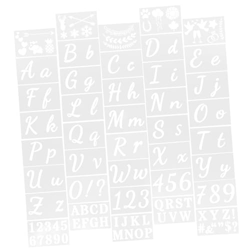 ADOCARN 1 Set Buchstabenschablonen, Wandschablonen Zum Malen, Große Muster, Buchstabenformen, Englische Schablonenbuchstaben, Basteln, Kunststoff, Große Schablonen, Wandschablonen, Große ADOCARN 1 Set Buchstabenschablonen, Wandschablonen Zum Malen, Große Muster, Buchstabenformen, Englische Schablonenbuchstaben, Basteln, Kunststoff, Große Schablonen, Wandschablonen, Große von ADOCARN