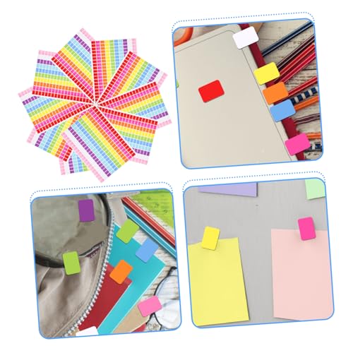 ADOCARN 10 Blatt Farbige Rechteckige Aufkleber Kleine Markierungssticker Selbstklebend Ablösbar für Büro und Zuhause Farben Je zur Organisation und Kennzeichnung ADOCARN 10 Blatt Farbige Rechteckige Aufkleber Kleine Markierungssticker Selbstklebend Ablösbar für Büro und Zuhause Farben Je zur Organisation und Kennzeichnung von ADOCARN