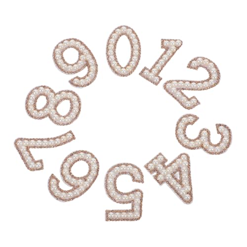 ADOCARN 10 Stück Digitaler Diamant Hot Patch Zahlenaufnäher mit Perlen-Strasssteinen Nummernaufnäher aus Strass Strassapplikationen aufbügeln DIY -Nähflecken Nummer Bügelflicken Kunststoff ADOCARN 10 Stück Digitaler Diamant Hot Patch Zahlenaufnäher mit Perlen-Strasssteinen Nummernaufnäher aus Strass Strassapplikationen aufbügeln DIY -Nähflecken Nummer Bügelflicken Kunststoff von ADOCARN