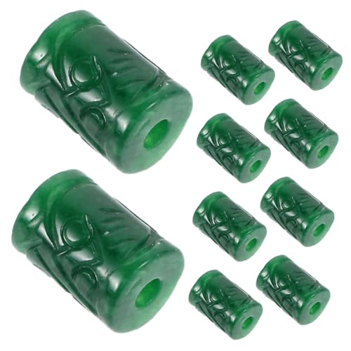 ADOCARN 10 Stück Imitation Jade Beads für Diy Schmuckherstellung Lose Perlen für Armbänder und Bastelarbeiten Vielseitige Spacer Beads für Design ADOCARN 10 Stück Imitation Jade Beads für Diy Schmuckherstellung Lose Perlen für Armbänder und Bastelarbeiten Vielseitige Spacer Beads für Design von ADOCARN