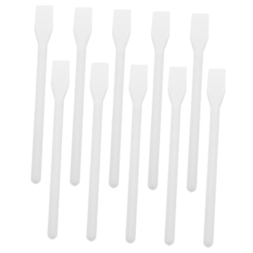 ADOCARN 10 Stück Kunststoff Sticks Vielseitige Spatel für Kosmetik Diy Handwerk und Farbmischungen Leicht und Tragbar Langlebig Multifunktional von ADOCARN