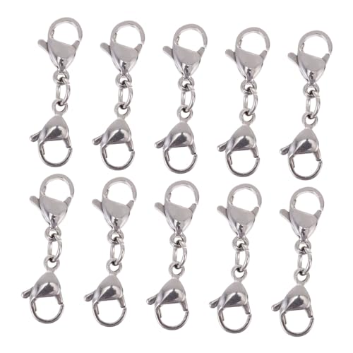 ADOCARN 10 Stück Lobster Clasps Multifunktionale Verbindungselemente für DIY Schmuck Armbänder und Taschen Gesamtgröße für Kreative Projekte ADOCARN 10 Stück Lobster Clasps Multifunktionale Verbindungselemente für DIY Schmuck Armbänder und Taschen Gesamtgröße für Kreative Projekte von ADOCARN