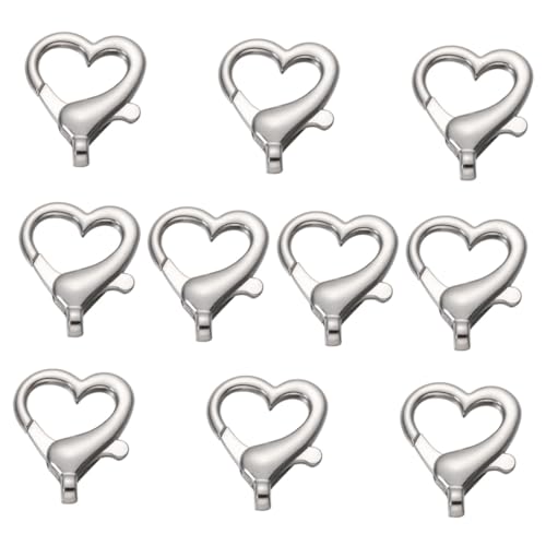 ADOCARN 10 Stück Teiliges Herzförmige Metallschnallen für Taschen und Koffer Silber Nr Diy Zubehör für Kreative Projekte Langlebig und Leicht für Anhänger und Handarbeiten ADOCARN 10 Stück Teiliges Herzförmige Metallschnallen für Taschen und Koffer Silber Nr Diy Zubehör für Kreative Projekte Langlebig und Leicht für Anhänger und Handarbeiten von ADOCARN
