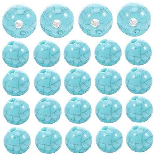 ADOCARN 100 Stück Blaue Türkise Perlen, Perlen Zum Herstellen Von Armbändern, DIY Schmuckperlen, Lose Perlen, DIY Schmuck, Abstandsperlen, Schmuckdekorperlen, Schmuckherstellungsperlen, von ADOCARN