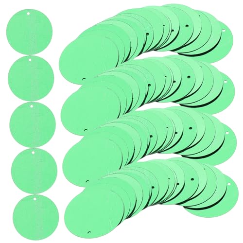 ADOCARN 100 Stück Flache Runde Pailletten für Bastelarbeiten Glitzer für Stickerei Diy Kunsthandwerk Festliche und Partys Dekorationen für Projekte von ADOCARN