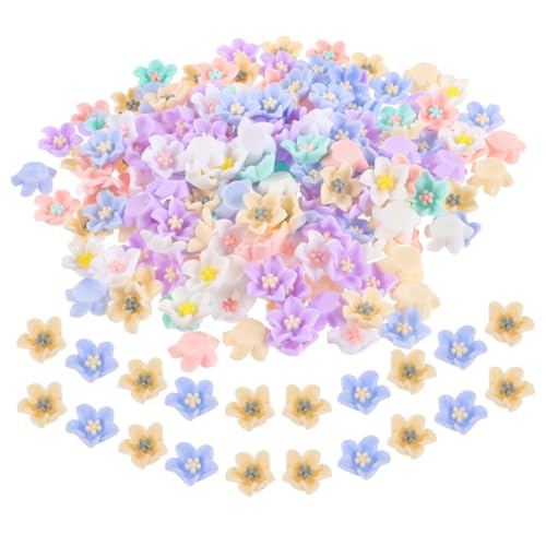 ADOCARN 100 Stück Kleine Resin Charms Gemischte Farben Diy Bastelbedarf für Schmuckherstellung Handyhüllen Dekoration Scrapbooking und Projekte von ADOCARN