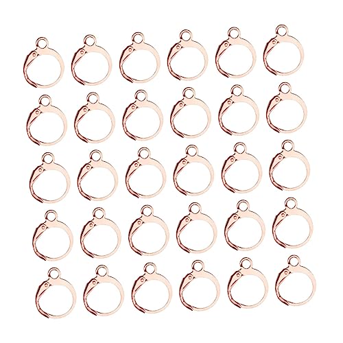 ADOCARN 100 Stück Runde Kupfer Ohrhaken DIY Ohrschmuck Zubehör für Ohrringe Leicht und Langlebig für Schmuckherstellung und Kreative Projekte von ADOCARN