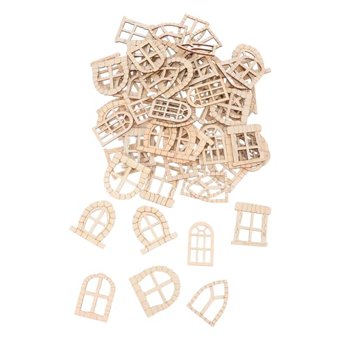ADOCARN 100 Stück Unfertige Holz Feentüren und Fenster für Miniaturgärten Diy Gartenornamente zur Dekoration von Bonsai und Mikrolandschaften für Bastelprojekte ADOCARN 100 Stück Unfertige Holz Feentüren und Fenster für Miniaturgärten Diy Gartenornamente zur Dekoration von Bonsai und Mikrolandschaften für Bastelprojekte von ADOCARN