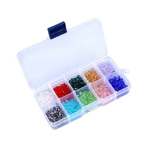 ADOCARN 1000 Stück DIY Kristall Rhombus Perlen Farben Glasperlen für Schmuckherstellung Armbänder und Bastelzubehör mit Aufbewahrungsbox ADOCARN 1000 Stück DIY Kristall Rhombus Perlen Farben Glasperlen für Schmuckherstellung Armbänder und Bastelzubehör mit Aufbewahrungsbox von ADOCARN