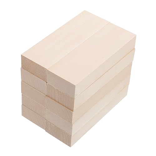 ADOCARN 10Stücke DIY Unvollendete Basswood Planken Unfertige Holzblöcke für Kreative Projekte für Basteln Malen und Dekoration ADOCARN 10Stücke DIY Unvollendete Basswood Planken Unfertige Holzblöcke für Kreative Projekte für Basteln Malen und Dekoration von ADOCARN