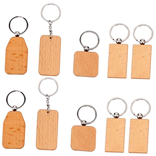 ADOCARN 10Stücke Holz Schlüsselanhänger Blanko DIY Holzrohlinge für Bastelprojekte Personalisierte und Dekoration für Weihnachten Geburtstage ADOCARN 10Stücke Holz Schlüsselanhänger Blanko DIY Holzrohlinge für Bastelprojekte Personalisierte und Dekoration für Weihnachten Geburtstage von ADOCARN