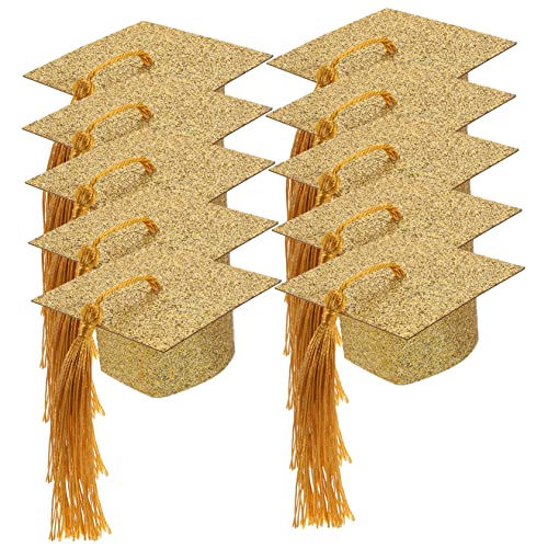ADOCARN 10st Abschlusspokal Deckel Abschlussbecherkappen Party Weinkelch Stichworte Pastell Meister Hut Bausatz Abschlusskappen-topper Winzige Kelchhüte Teller Polyester Golden ADOCARN 10st Abschlusspokal Deckel Abschlussbecherkappen Party Weinkelch Stichworte Pastell Meister Hut Bausatz Abschlusskappen-topper Winzige Kelchhüte Teller Polyester Golden von ADOCARN