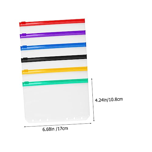 ADOCARN 12 Stück Teiliges PVC Zipper Storage Bags mit Loose Leaf Taschen Transparente Wasserfeste Dokumententaschen für Ordner Büro Organizer Schwarz Rot Grün Gelb Blau ADOCARN 12 Stück Teiliges PVC Zipper Storage Bags mit Loose Leaf Taschen Transparente Wasserfeste Dokumententaschen für Ordner Büro Organizer Schwarz Rot Grün Gelb Blau von ADOCARN