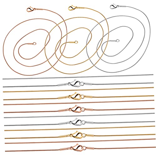ADOCARN 12 Stück Teiliges Schlangenkette mit Karabinerverschlüssen für Schmuckherstellung für Diy Vielseitig Einsetzbar für Alltag und Besondere Anlässe ADOCARN 12 Stück Teiliges Schlangenkette mit Karabinerverschlüssen für Schmuckherstellung für Diy Vielseitig Einsetzbar für Alltag und Besondere Anlässe von ADOCARN