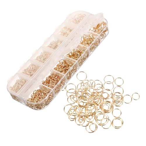 ADOCARN 1200 Stück Metallöffnungsringe für Schmuckherstellung Eisen Biegeringe für Ohrringe Schlüsselanhänger und DIY Projekte ADOCARN 1200 Stück Metallöffnungsringe für Schmuckherstellung Eisen Biegeringe für Ohrringe Schlüsselanhänger und DIY Projekte von ADOCARN