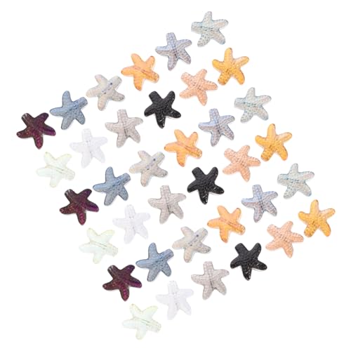 ADOCARN 120Stücke DIY Seestern Glasperlen Lose Perlen für Schmuckherstellung Armbänder und Ohrringe Hautfreundlich und Langlebig von ADOCARN