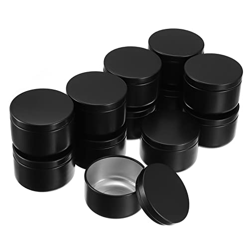 ADOCARN 12St Kerzenglas aufbewahrungsbehälter behälter für gewürze Kerze großes Glas Wachsbehälter, Dosen Bougie DIY kerzendose Kerzenbehälter aus Metall Aluminium Black ADOCARN 12St Kerzenglas aufbewahrungsbehälter behälter für gewürze Kerze großes Glas Wachsbehälter, Dosen Bougie DIY kerzendose Kerzenbehälter aus Metall Aluminium Black von ADOCARN