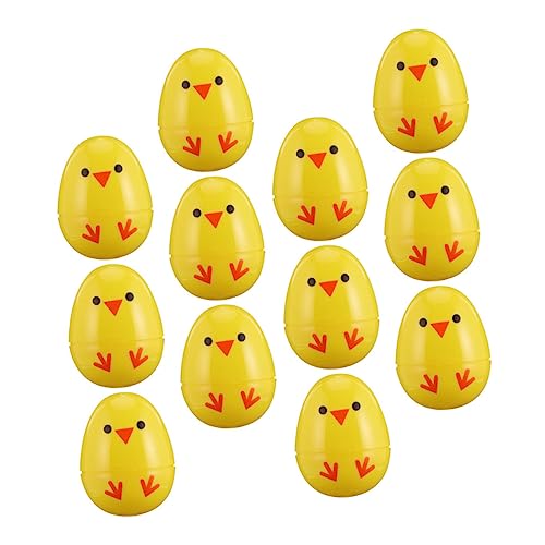 ADOCARN 12St Küken bedruckte Eier ostern ostereier easter eggs ostern für ostern passende Eier Eierbecher Osterzubehör osterparty gefallen Plastik Yellow ADOCARN 12St Küken bedruckte Eier ostern ostereier easter eggs ostern für ostern passende Eier Eierbecher Osterzubehör osterparty gefallen Plastik Yellow von ADOCARN