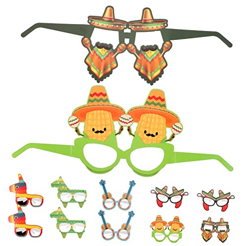 ADOCARN 12St Mexikanische Papierbrille Rave Dekorationen Tischläufer für Esstisch Taco-Party faschingsbrille karnevalsbrille sonnenbrille Pinata lustige brille Party-Brillen-Requisiten ADOCARN 12St Mexikanische Papierbrille Rave Dekorationen Tischläufer für Esstisch Taco-Party faschingsbrille karnevalsbrille sonnenbrille Pinata lustige brille Party-Brillen-Requisiten von ADOCARN