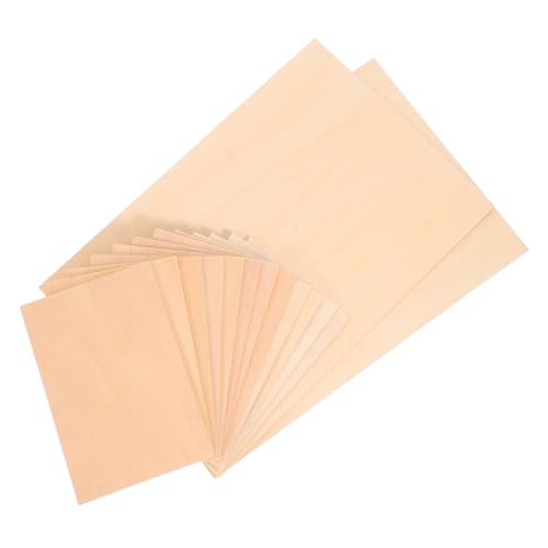 ADOCARN 14 Stück Teiliges Balsaholz Sperrholzplatten Unbeschichtete Holzplatten für Bastelprojekte Modellbau und Gravieren Vielseitige Anwendung Langlebig und Stabil ADOCARN 14 Stück Teiliges Balsaholz Sperrholzplatten Unbeschichtete Holzplatten für Bastelprojekte Modellbau und Gravieren Vielseitige Anwendung Langlebig und Stabil von ADOCARN