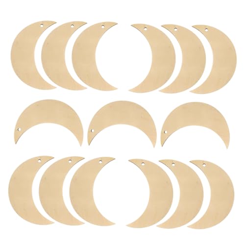 ADOCARN 15 Stück Mondchips Hauswarming Hanging Ornament Unvollendetes Handwerk Bastelausschnitte Ausgeschnittenes Handwerk Mondgeformte Hängende Verzierung in Mondform Beige Holz ADOCARN 15 Stück Mondchips Hauswarming Hanging Ornament Unvollendetes Handwerk Bastelausschnitte Ausgeschnittenes Handwerk Mondgeformte Hängende Verzierung in Mondform Beige Holz von ADOCARN