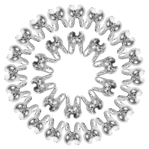 ADOCARN 150 Stück Schmuck Endkappen Quetschperlen und Knotenabdeckungen für Diy und Armbänder Rostfreies Elegantes Design für Schmuckherstellung von ADOCARN