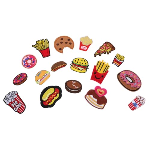 ADOCARN 17 Stück Bestickte Aufnäher Mit Lebensmittelmotiven Für Jacken Kleidung Zum Aufnähen Kleidungsflicken Aufnäher Applikation Stickerei Stoffaufkleber Süßigkeiten Patch ADOCARN 17 Stück Bestickte Aufnäher Mit Lebensmittelmotiven Für Jacken Kleidung Zum Aufnähen Kleidungsflicken Aufnäher Applikation Stickerei Stoffaufkleber Süßigkeiten Patch von ADOCARN