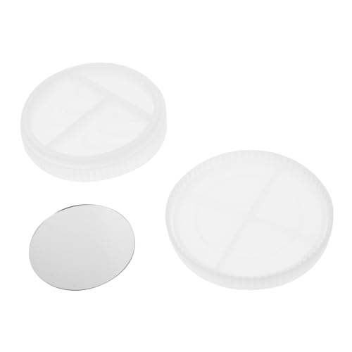 ADOCARN 1Satz DIY Silikon Wimpern Aufbewahrungskofferform mit Spiegel Gießform für Epoxidharz Bastelprojekte und Make Up Behälter für DIY Enthusiasten und von ADOCARN