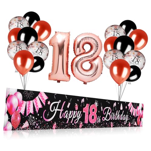 ADOCARN 1Satz Geburtstagsparty Dekorationsset mit Luftballons Langlebigem Material und Eleganten Farben für Festliche Anlässe und Vielseitige Verwendung Innen ADOCARN 1Satz Geburtstagsparty Dekorationsset mit Luftballons Langlebigem Material und Eleganten Farben für Festliche Anlässe und Vielseitige Verwendung Innen von ADOCARN