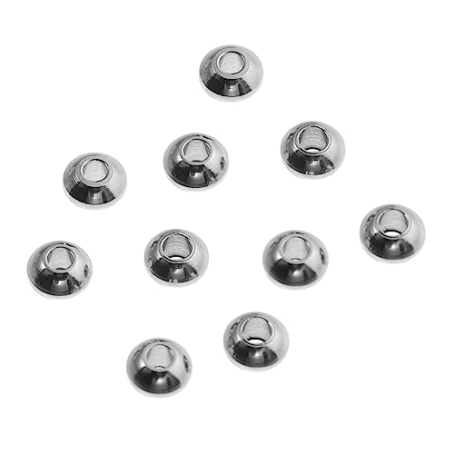 ADOCARN 1Tasche Spacer Perlen Lose Perlen für DIY Armbänder und Schmuck Hochwertige Metallperlen mit Glatter Oberfläche von ADOCARN