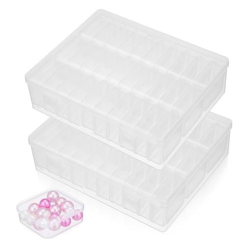 ADOCARN 2 Sätze Kleine Transparente Kunststoff Aufbewahrungsboxen für Schmuck Perlen und Bastelbedarf für Organisierte Aufbewahrung im Büro und Zuhause ADOCARN 2 Sätze Kleine Transparente Kunststoff Aufbewahrungsboxen für Schmuck Perlen und Bastelbedarf für Organisierte Aufbewahrung im Büro und Zuhause von ADOCARN
