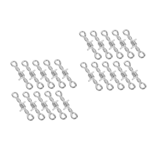 ADOCARN 2 Sätze Teiliges Metallverschluss Für Diy Schmuck Leichte Und Kompakte Verbindungselemente Für Armbänder Und Einfach Zu Bedienen Und Vielseitig Einsetzbar Für 10 Stück * 2 von ADOCARN