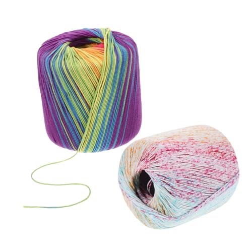 ADOCARN 2 Stück Baumwollgarn für Häkelprojekte Mehrfarbige Strickgarne Robustes und Weiches Material für Diy Handarbeiten Wie Schals Mützen und Babydecken Farbecht und Langlebig ADOCARN 2 Stück Baumwollgarn für Häkelprojekte Mehrfarbige Strickgarne Robustes und Weiches Material für Diy Handarbeiten Wie Schals Mützen und Babydecken Farbecht und Langlebig von ADOCARN